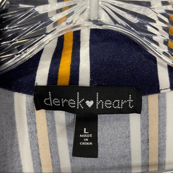 Derek Heart Long Sleeve Shirt Dress - Picture 2 of 9